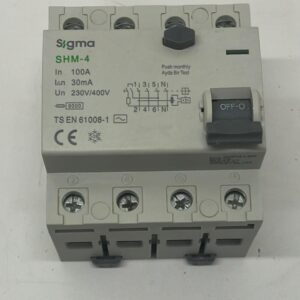 Sigma SHM-4 100A 30mA kaçak akım rolesi
