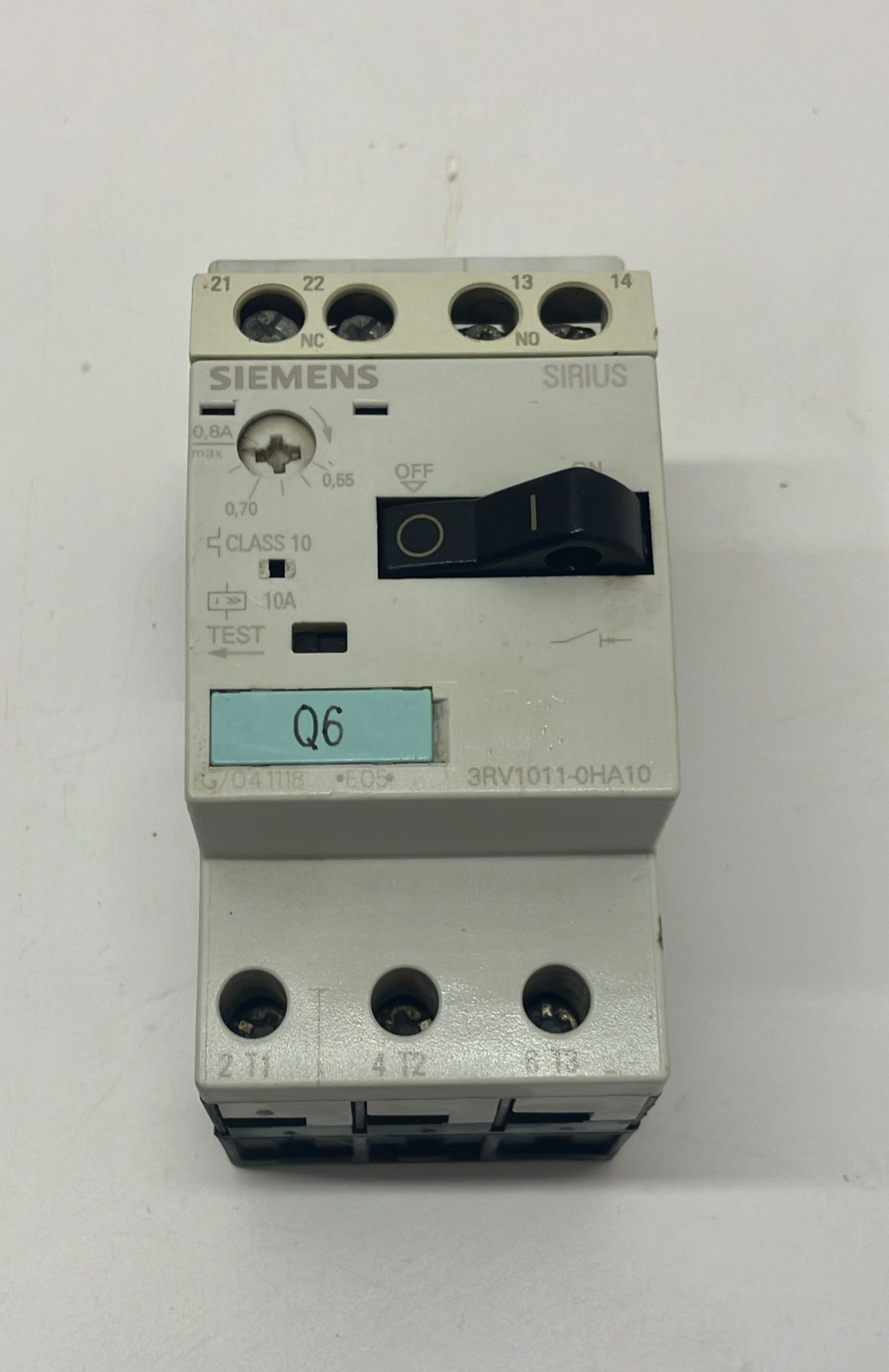 SİEMENS 3RV1011-1AA10 1.6-1.1 - 3RV1011-00HA10 0.8-0.55 motor koruma