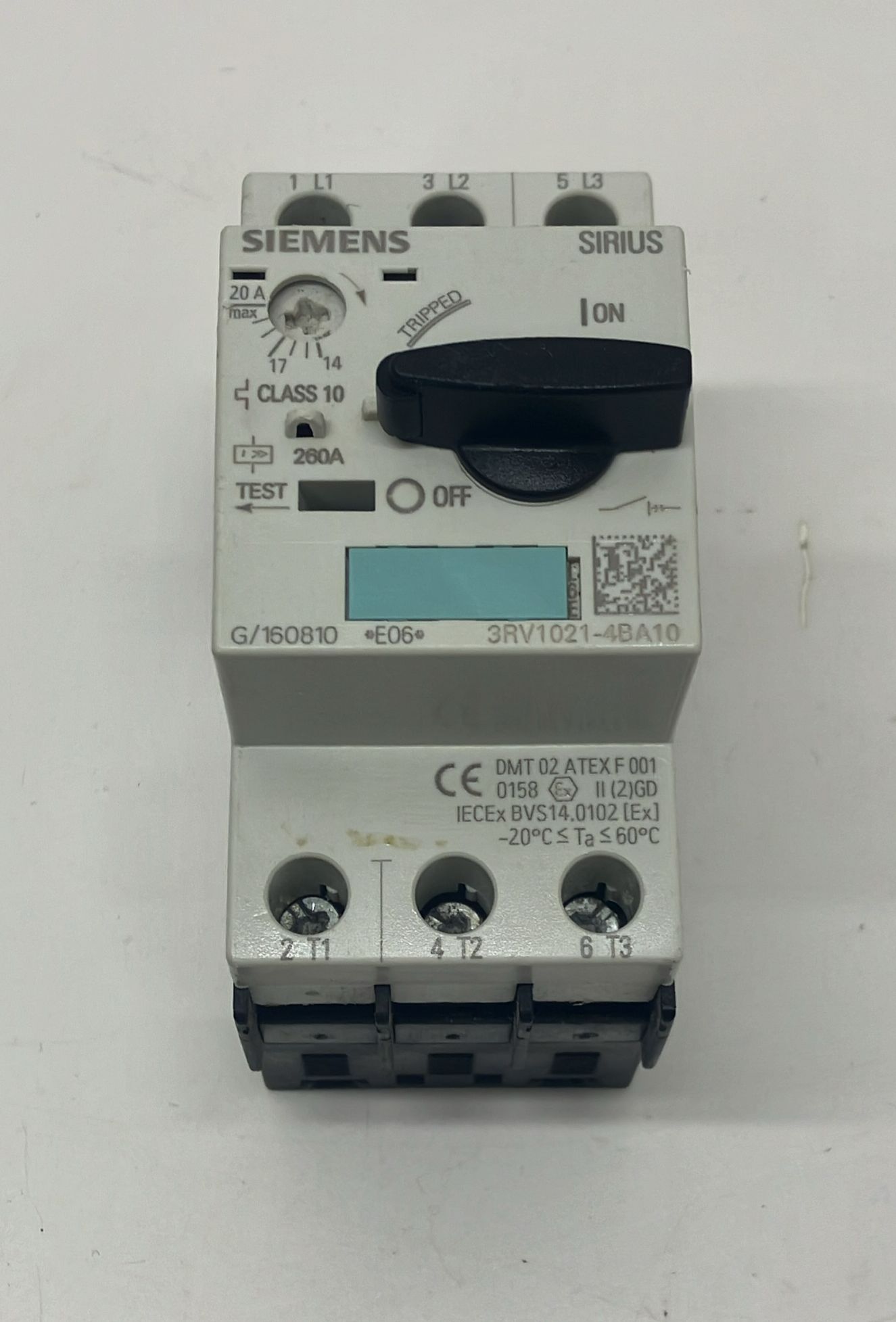 Siemens 3RV1021-4BA10 20-14A -3RV1021-4DA10 25-20A motor koruma