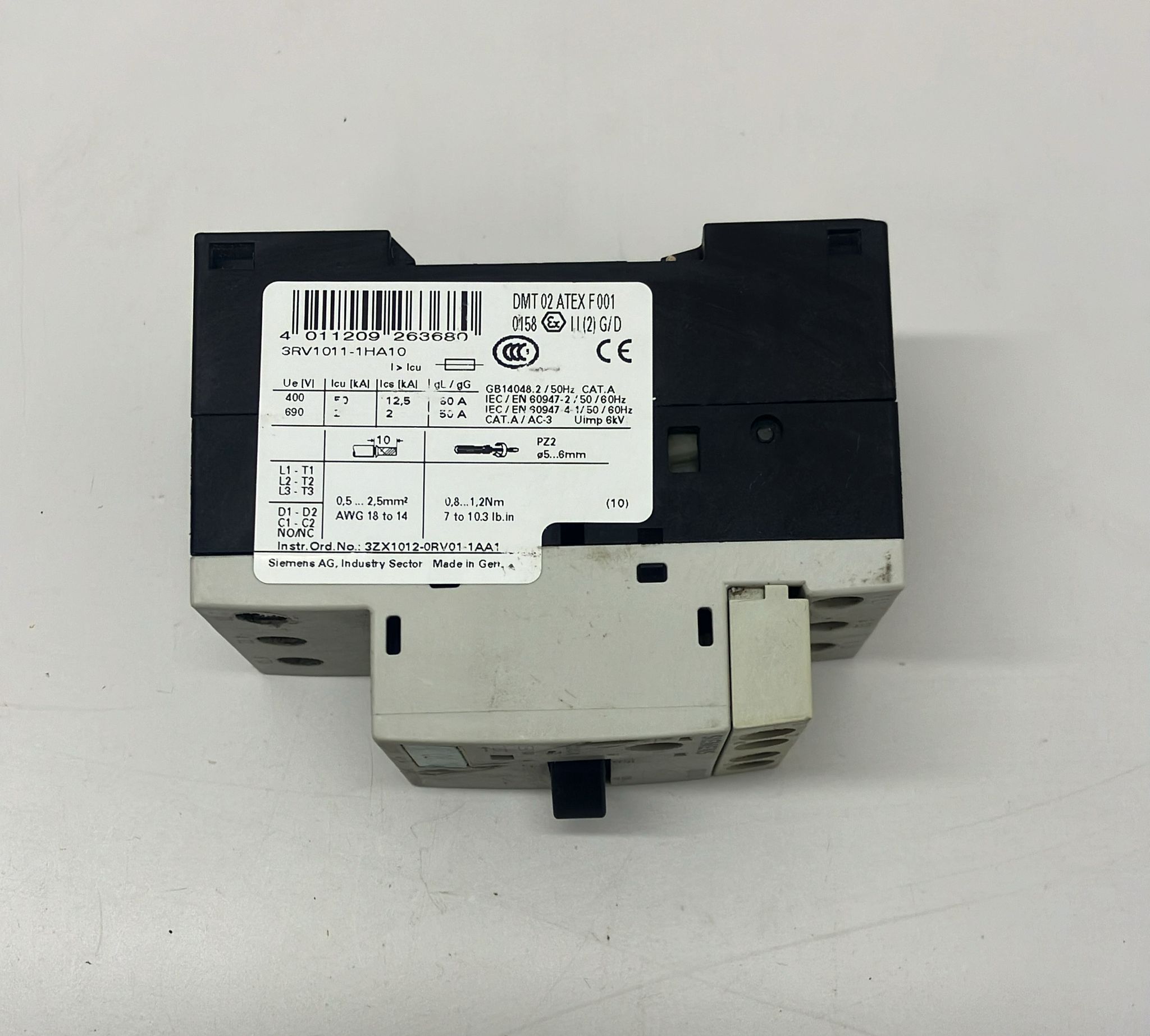 3RV1011-1HA10 8-5.5A -3RB1011-1KA10 12-9A motor koruma