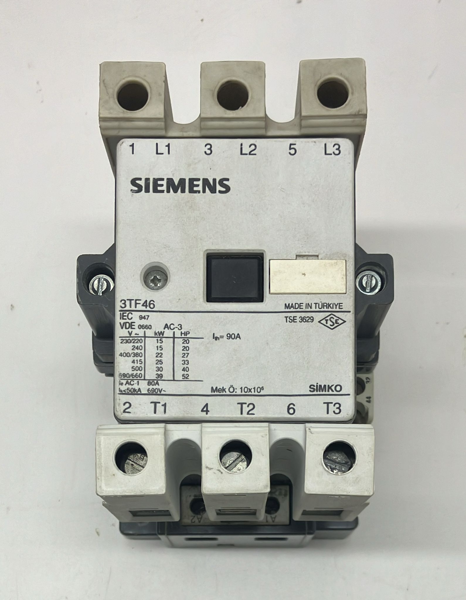 SIEMENS 3TF46 Kontaktör