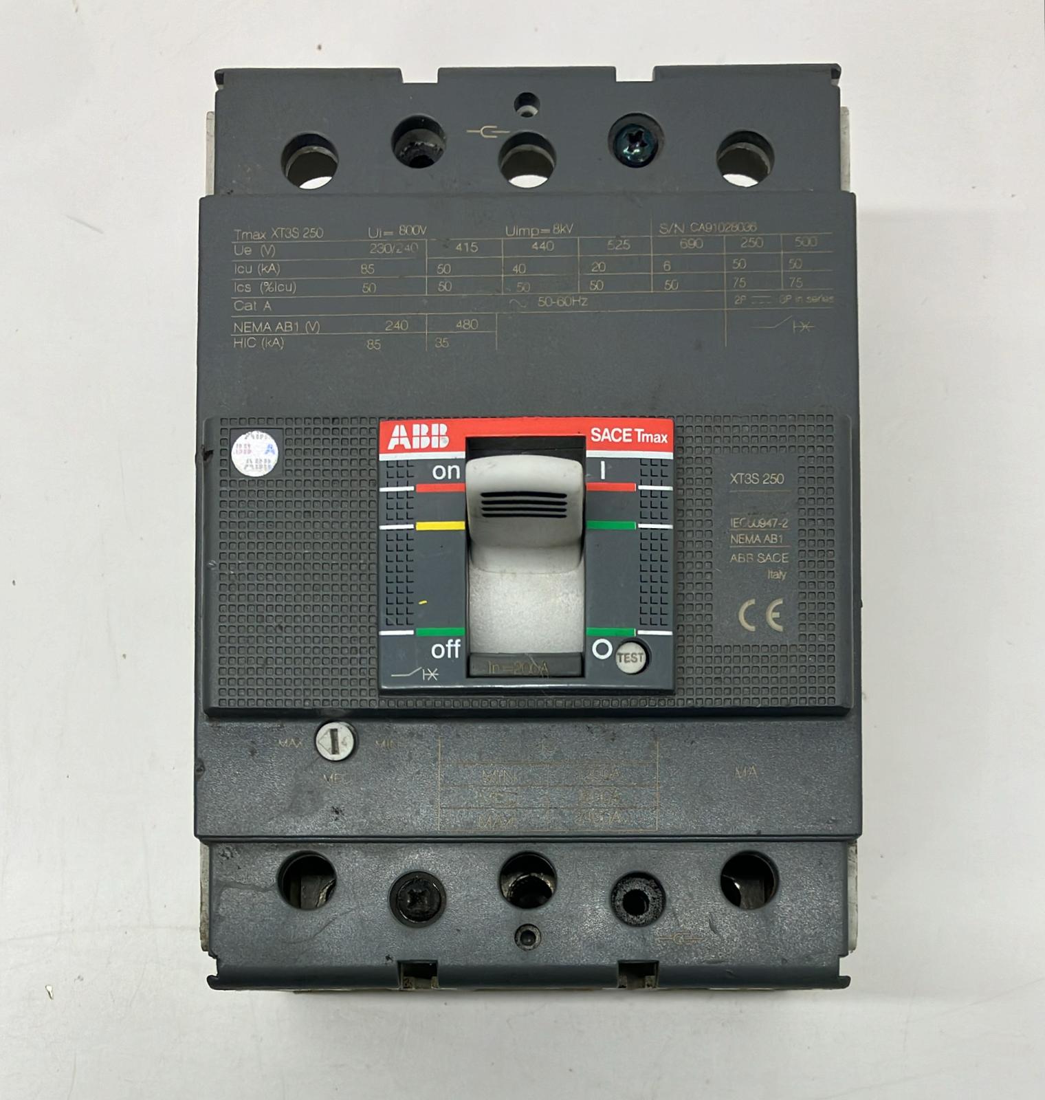ABB TMAX XT3S 200A Compak Şalter