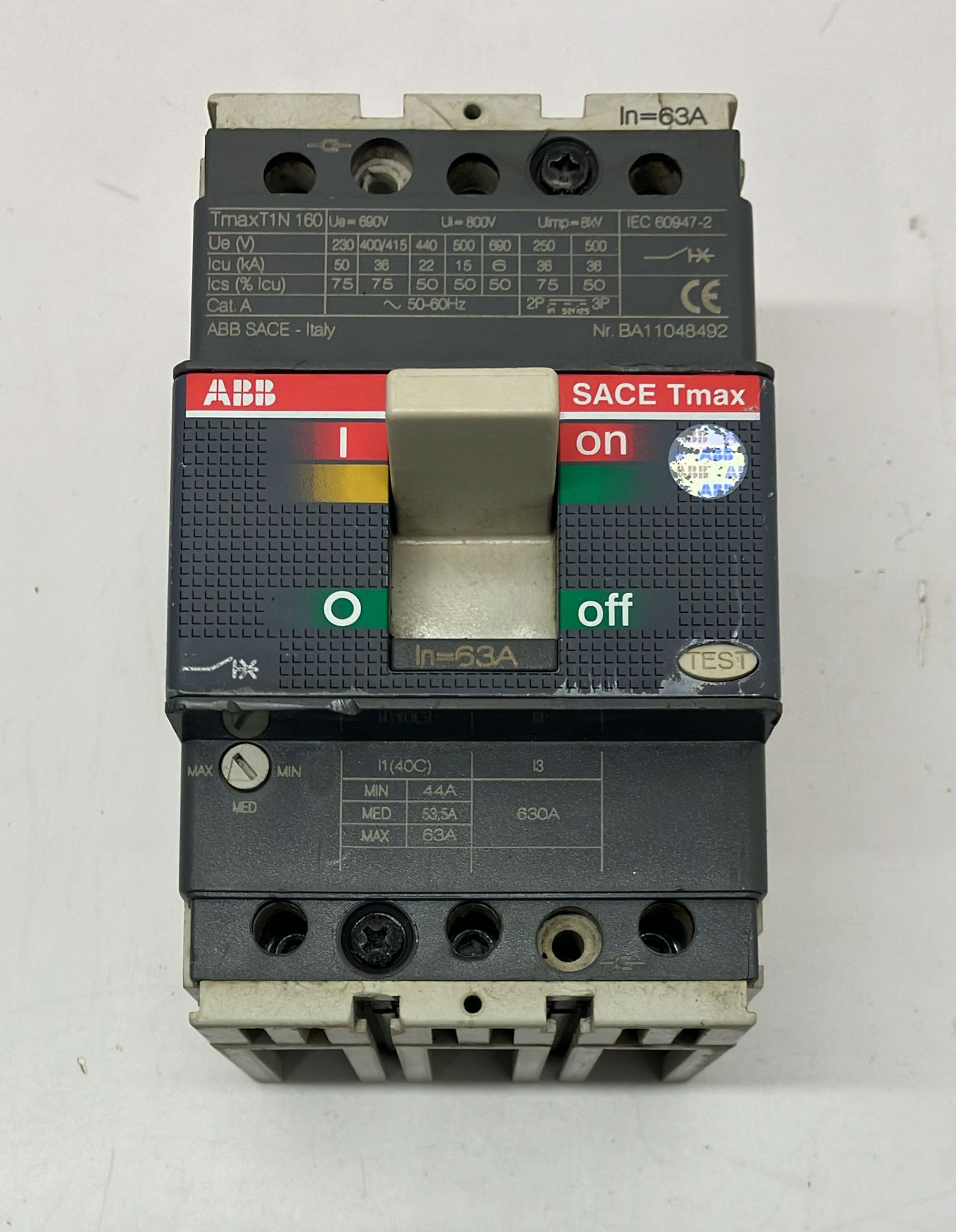 ABB SACE Tmax 63A Compak Şalter