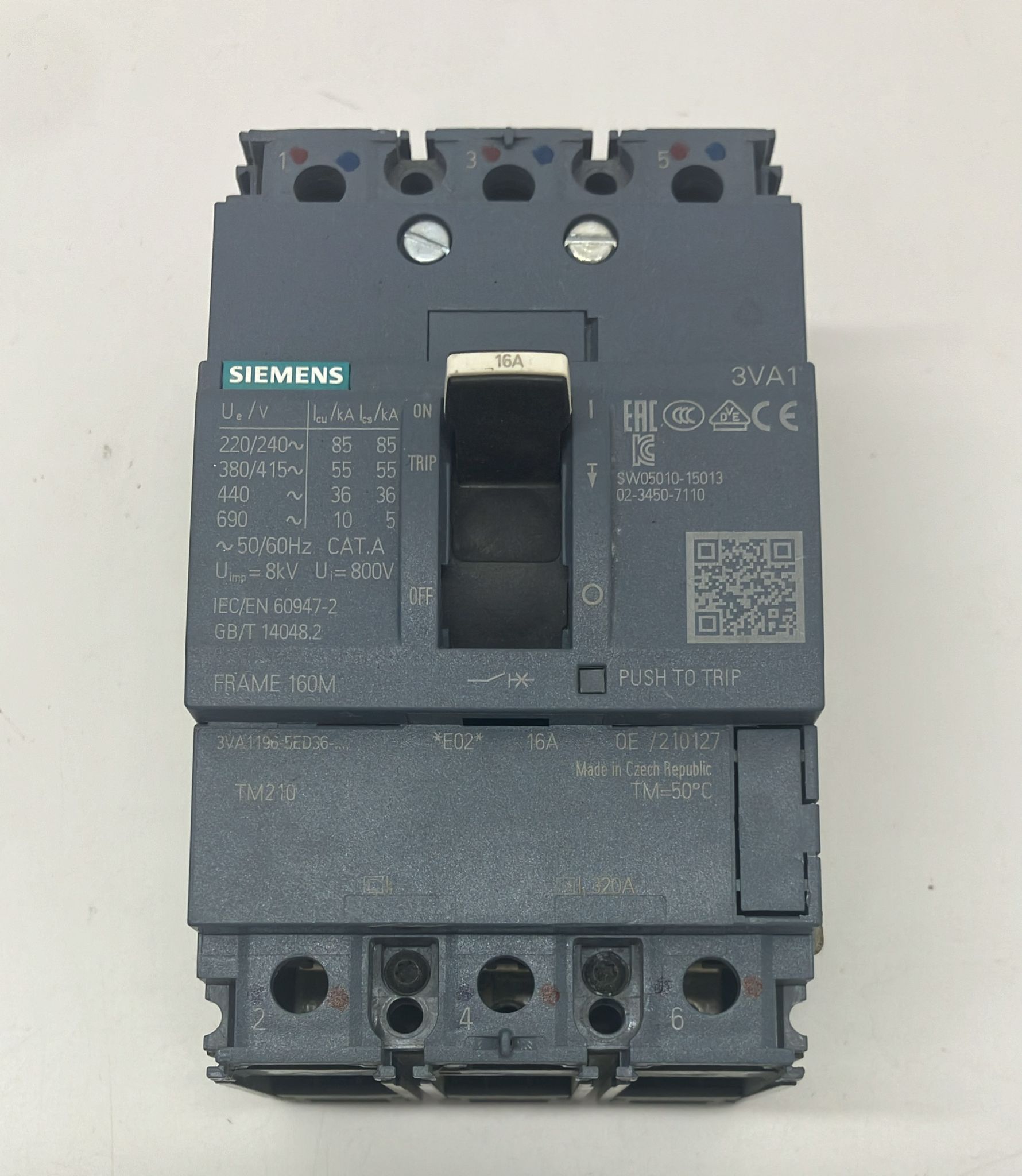SİEMENS 3VA1 16A Compak şalter