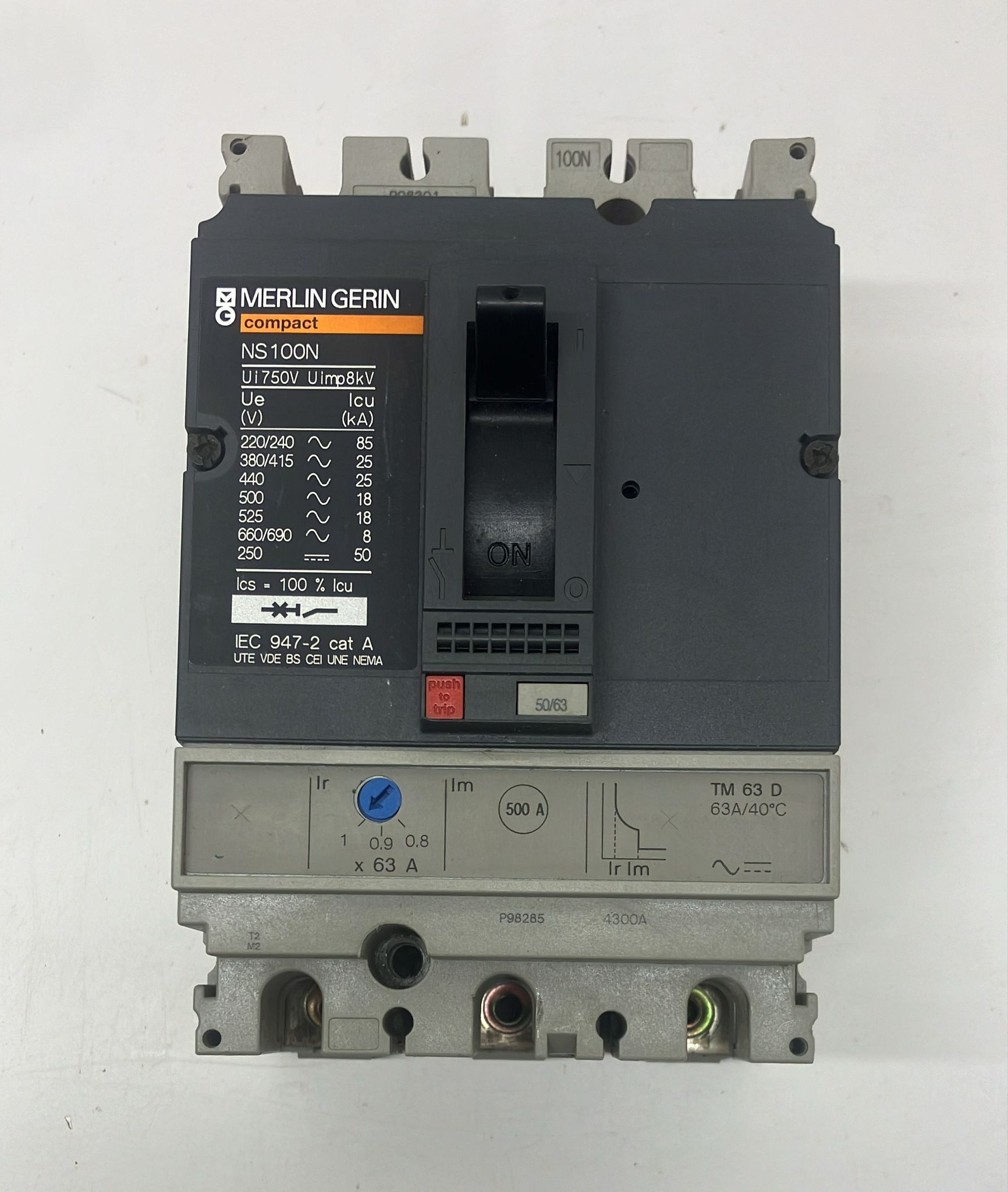 Merlin gerın NS100N 50-63 compak şalter