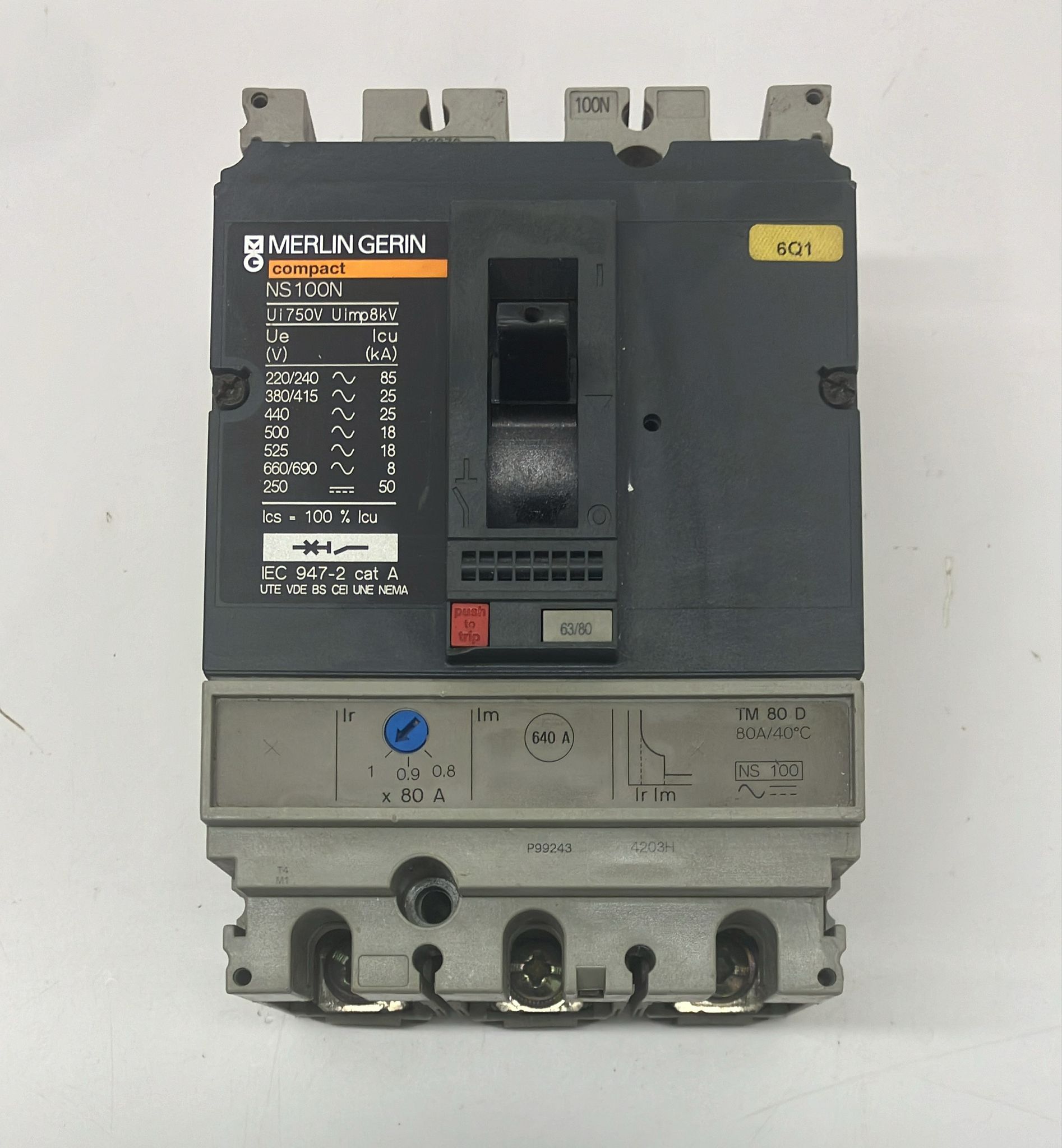 Merlin gerin NS100 63-80A Compak şalter