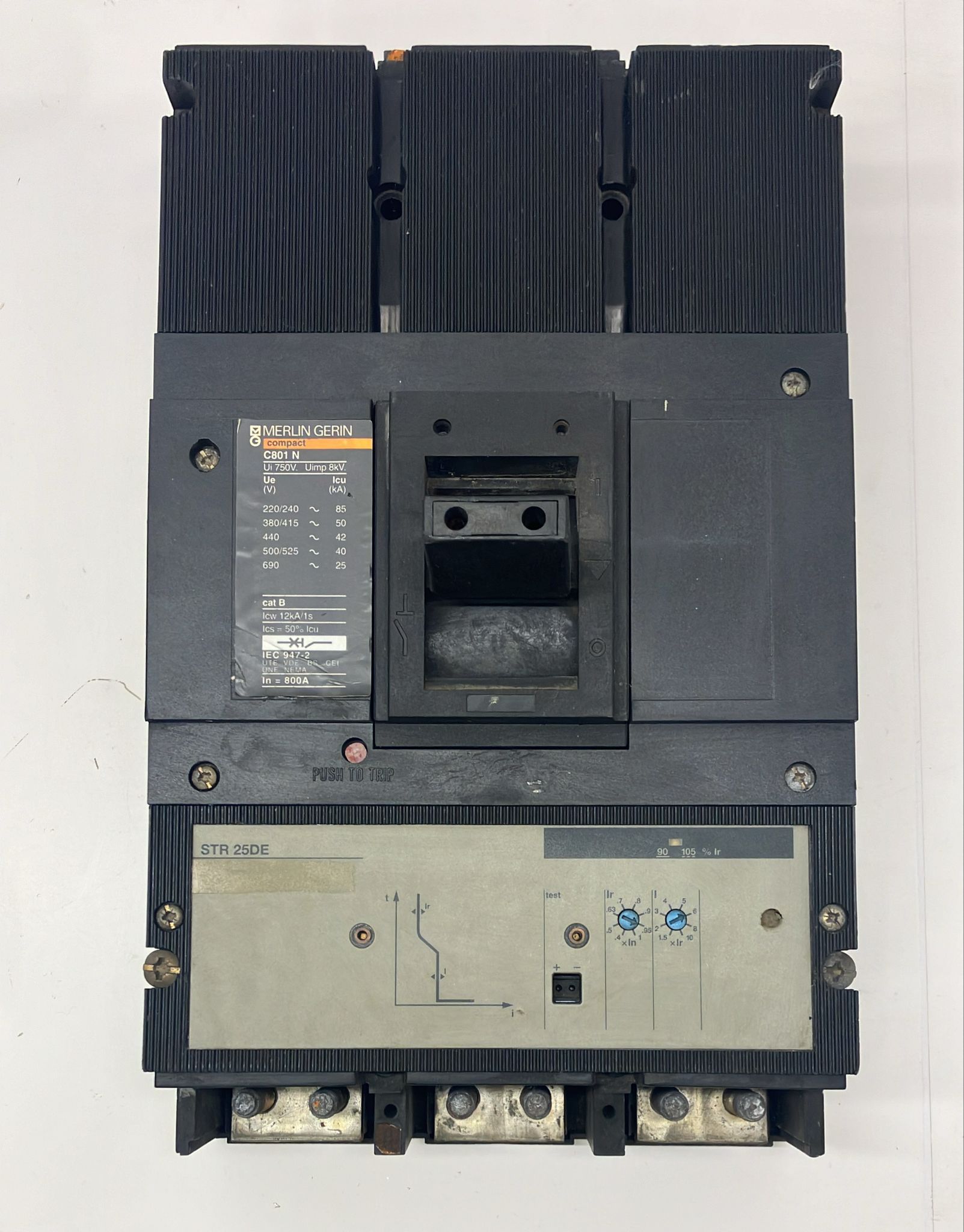 Merlin gerin compact C801 N STR 25DE 3X800A compak şalter