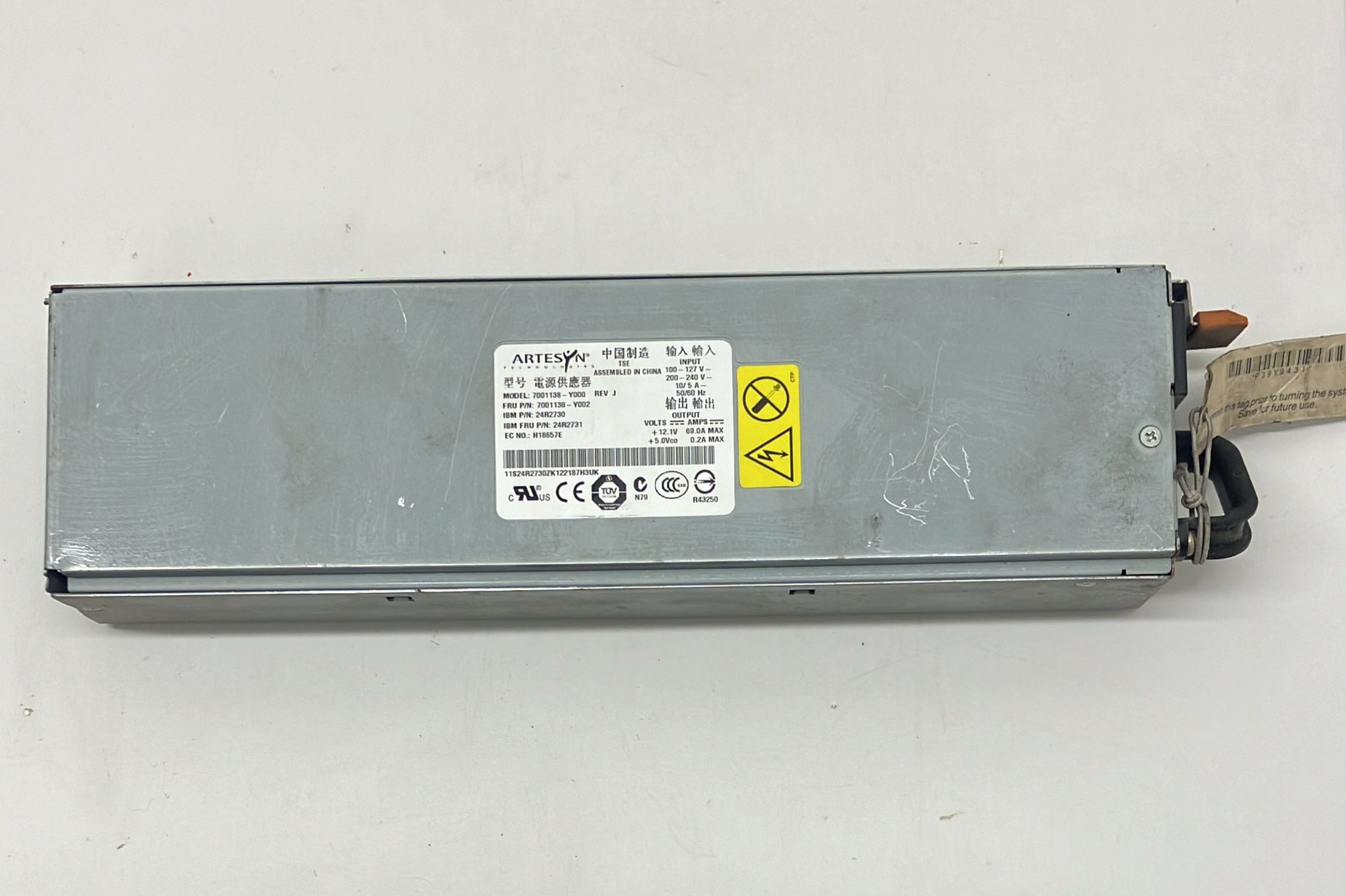 ARTESYN 7001138-Y000 IBM 835W POWER SUPPLY