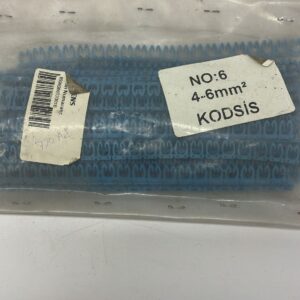 SİEMENS kablo işaretleyici 6 numara mavi 4-6MM