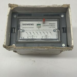 SIEMENS 7PA2231 LOCKOUT REALY 110V DC